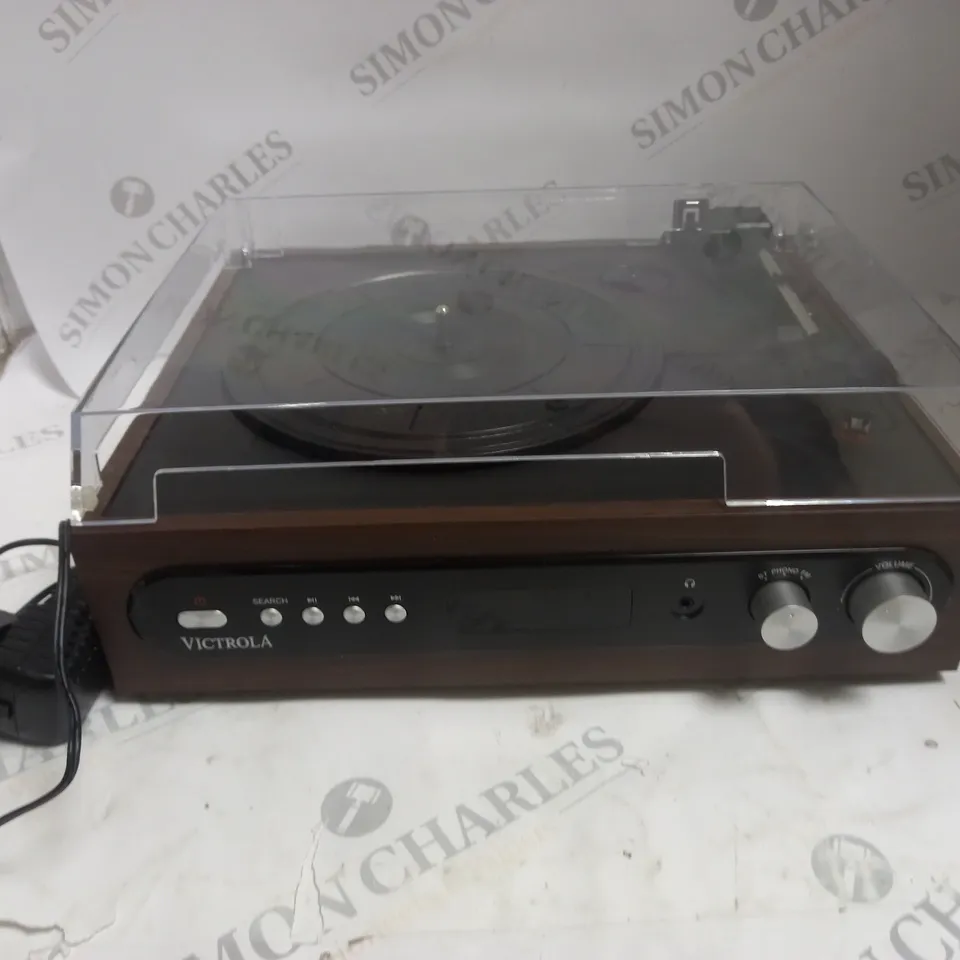 BOXED VICTROLA VTA-65 3-IN-1 BLUETOOTH TURNTABLE 
