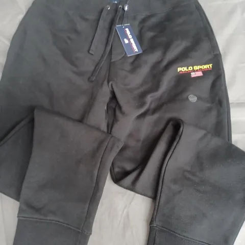 POLO SPORT BLACK JOGGERS - L