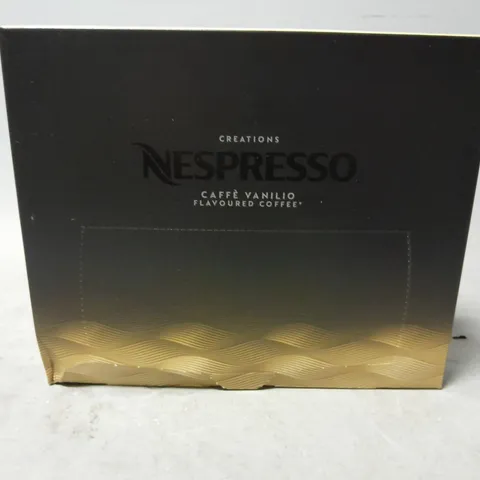 BOX OF APPROXIMATELY 6 CREATIONS NESPRESSO CAFFE VANILIO FLAVOURED COFFEE 