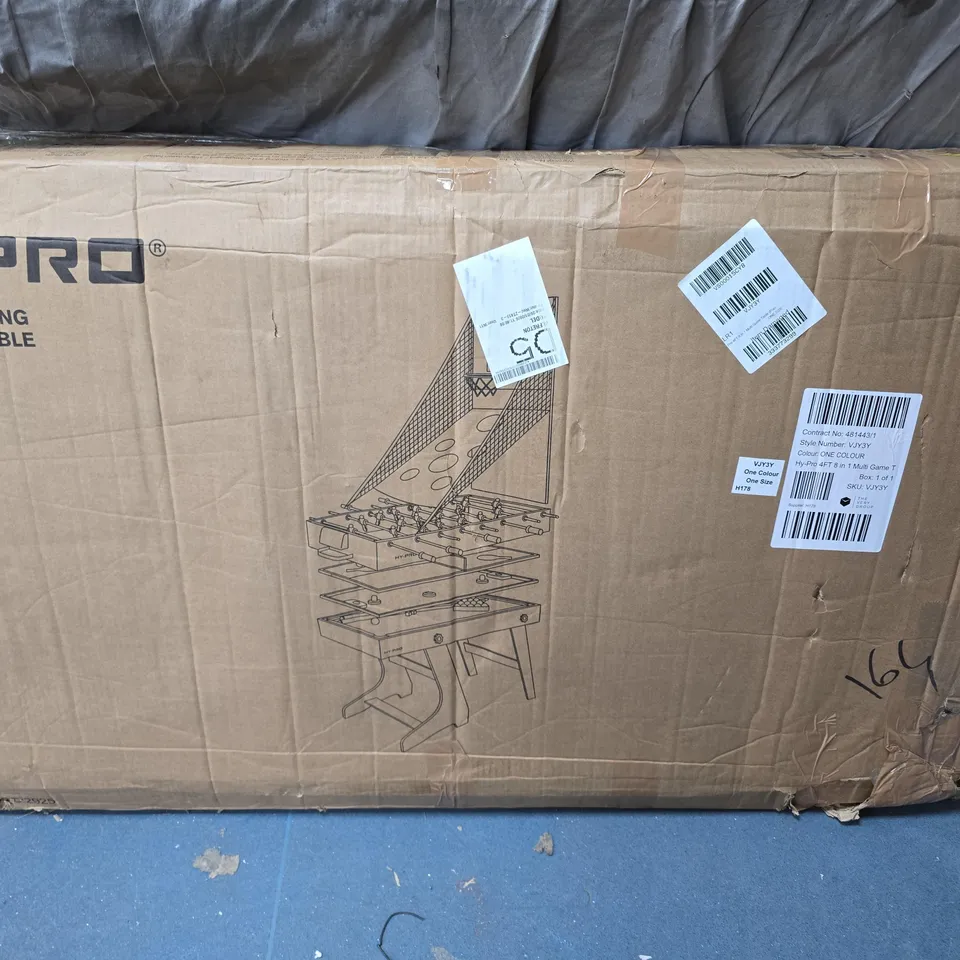 BOXED HP-PRO 4FT 8-IN-1 FOLDING MULTI GAME TABLE (1 BOX)