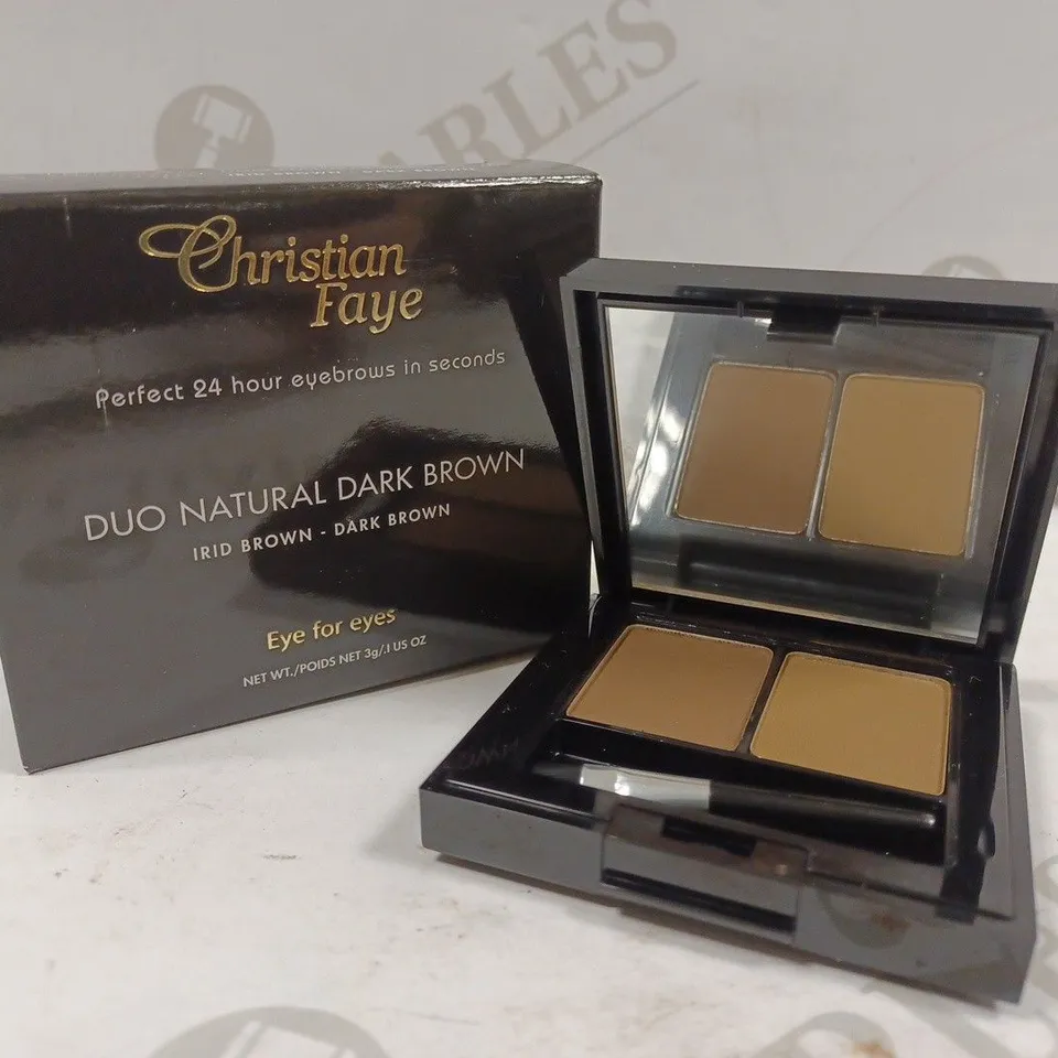 CHRISTIAN FAYE EYEBROW MAKE UP DUO #DARK BROWN