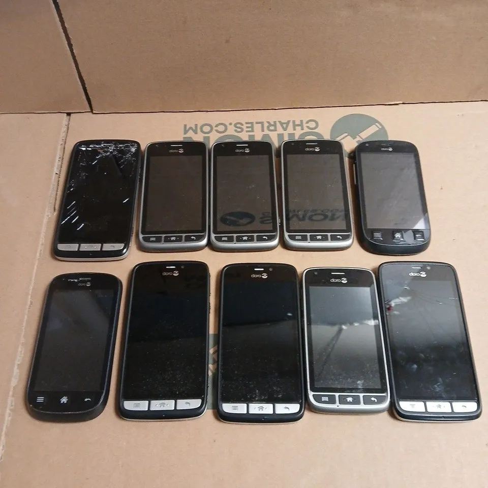 10 X ASSORTED DORO SMARTPHONES 