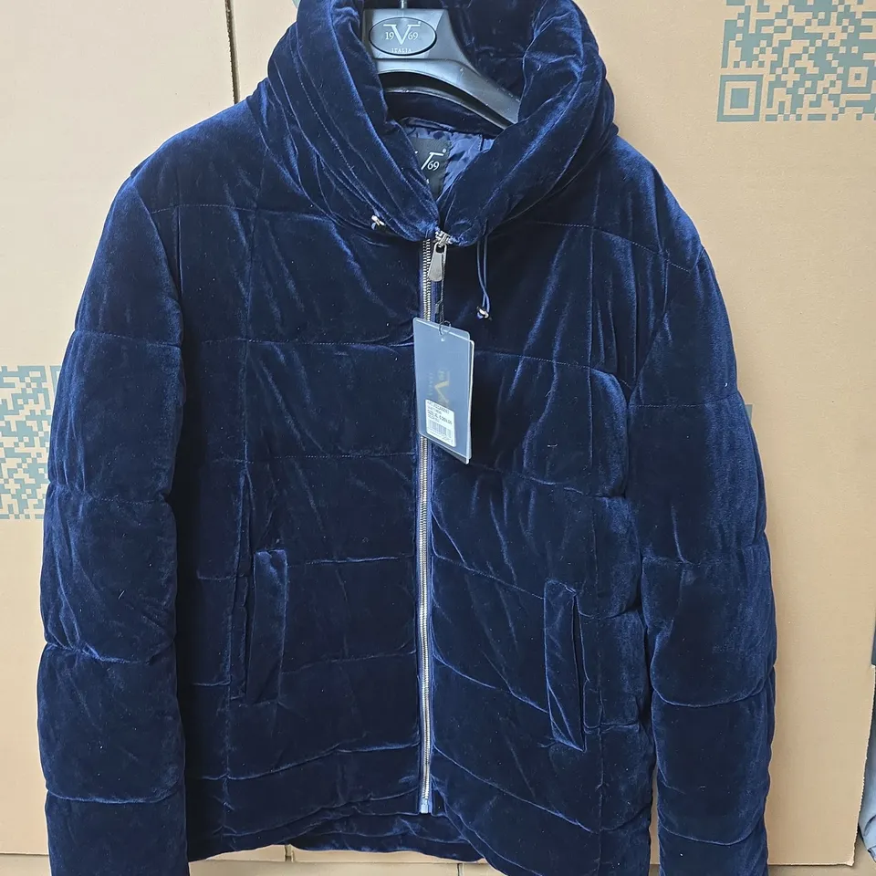 19V69 ITALIA GIUBOTTI MEDIO COAT IN BLU - XL