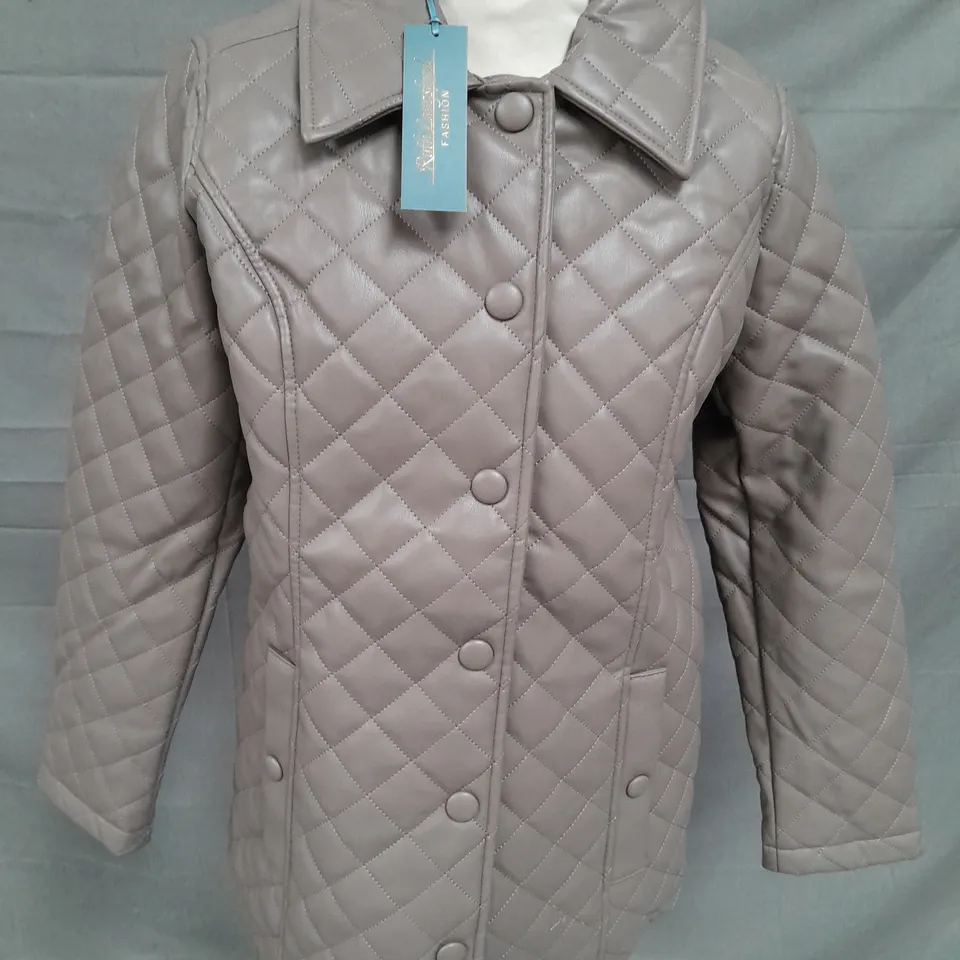 RUTH LANGSFORD STITCH BUTTON FRONT COAT - UK 8