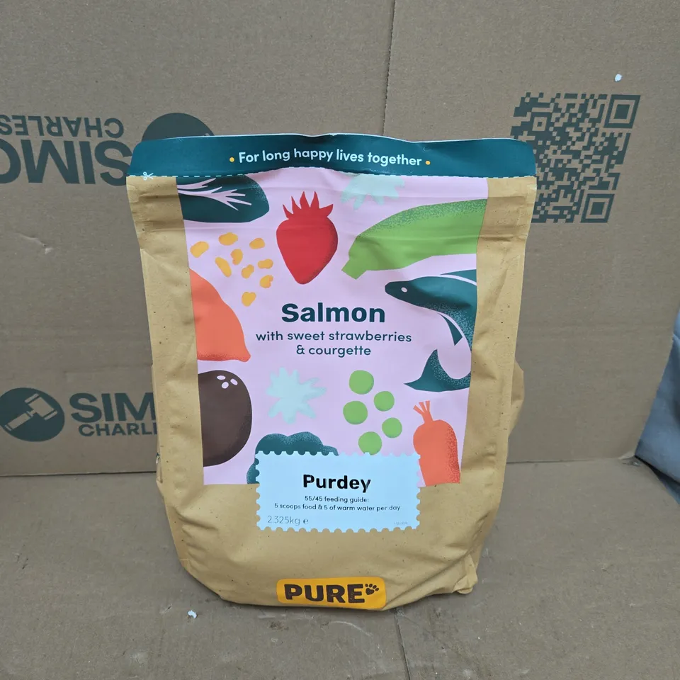 PURE PET FOOD PURDEY SALMON WITH SWEET STRAWBERRIES & COURGETTE (2.3KG)