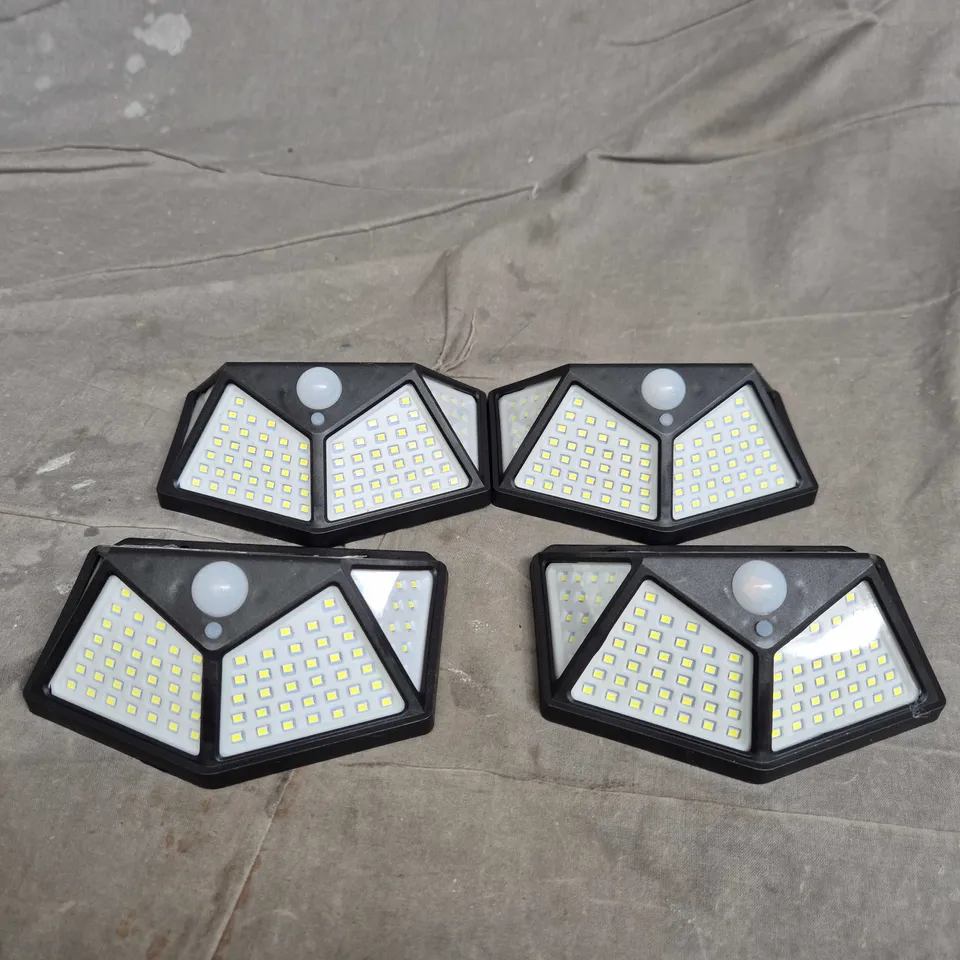 4 X SOLAR INTERACTION WALL LAMPS 