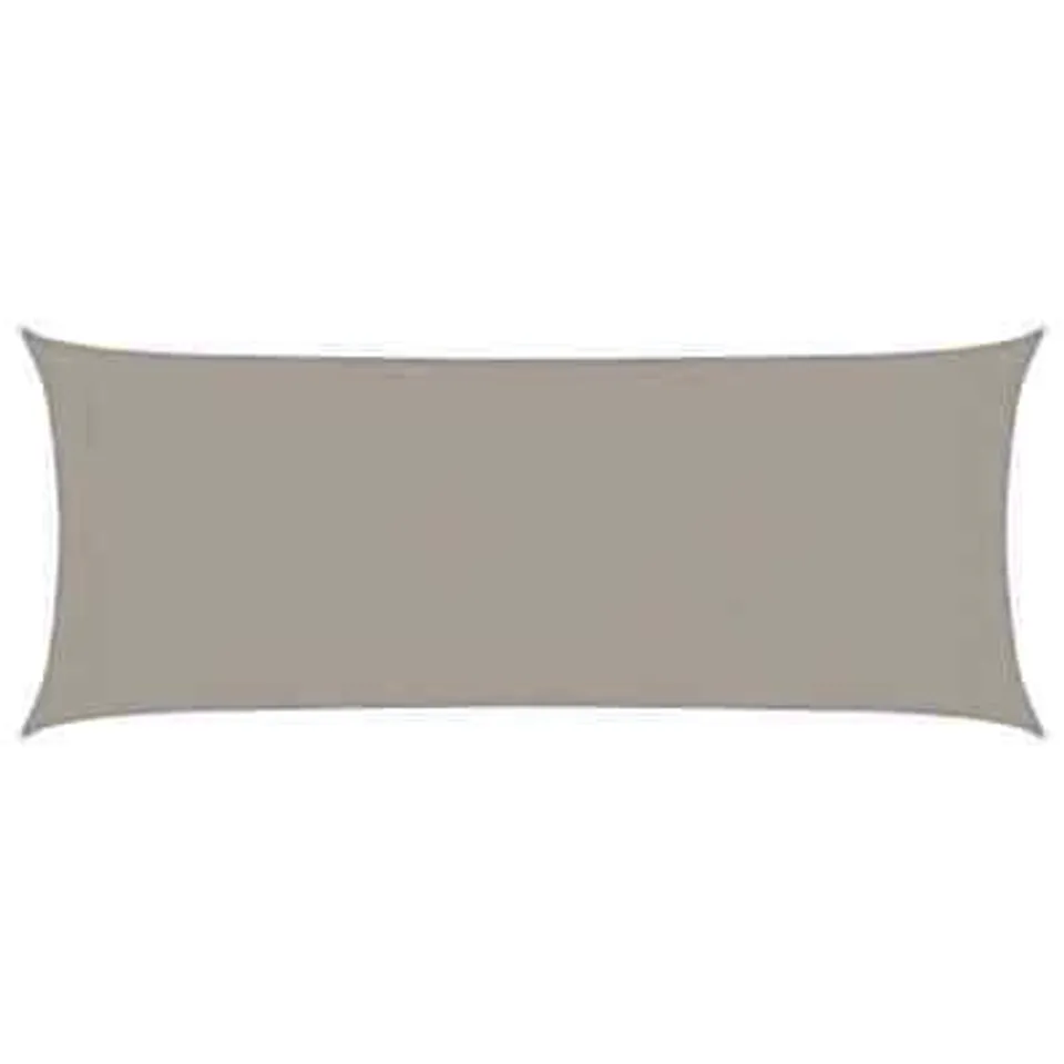 BOXED VIDAXL SUNSHADE SAIL 160 G/M² RECTANGULAR LIGHT GREY 5X8 M HDPE