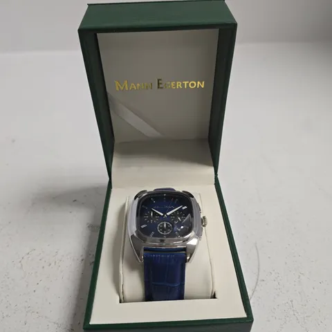 MANN EGERTON GLIDER STEEL BLUE WATCH