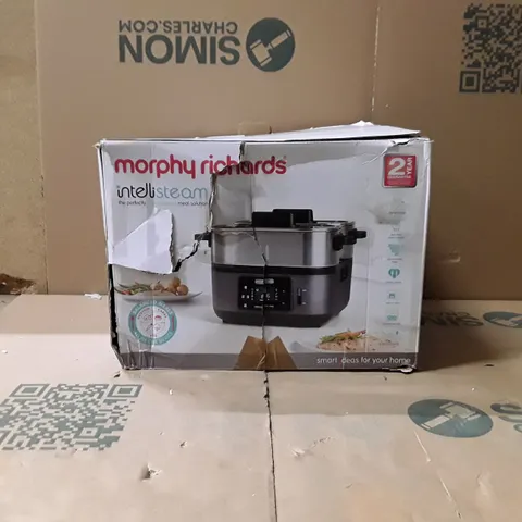 BOXED MORPHY RICHARDS INTELLISTEAM 470006 STEAMER - STAINLESS STEEL