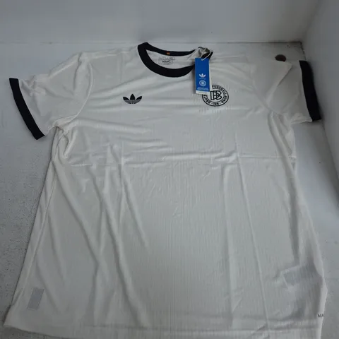 ADIDAS GERMANY FOOTBALL JERSEY – WHITE, 2XL (MEN) SLIM FIT