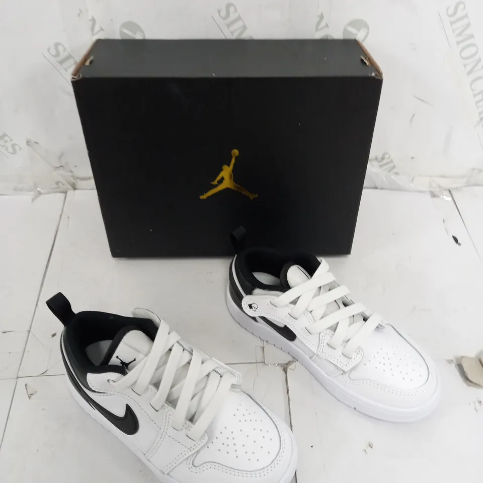 BOXED PAIR OF AIR JORDAN 1 LOW ALT WHITE/BLANC UK 11.5 