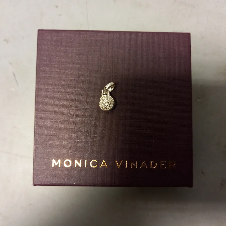 BOXED MONICA VINADER DIAMANTE EFFECT NECKLACE CHARM