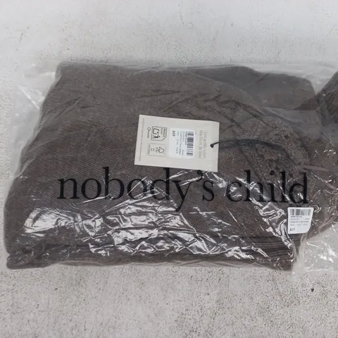 BAGGED NOBODY'S CHILD CROCHET TRIM V-NECK CARDIGAN IN BROWN SIZE UK MEDIUM