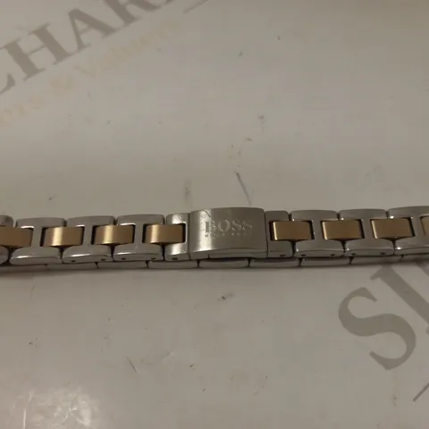 BOSS METAL LINK ESSENTIALS STAINLESS STEEL AND GOLD BRACELET