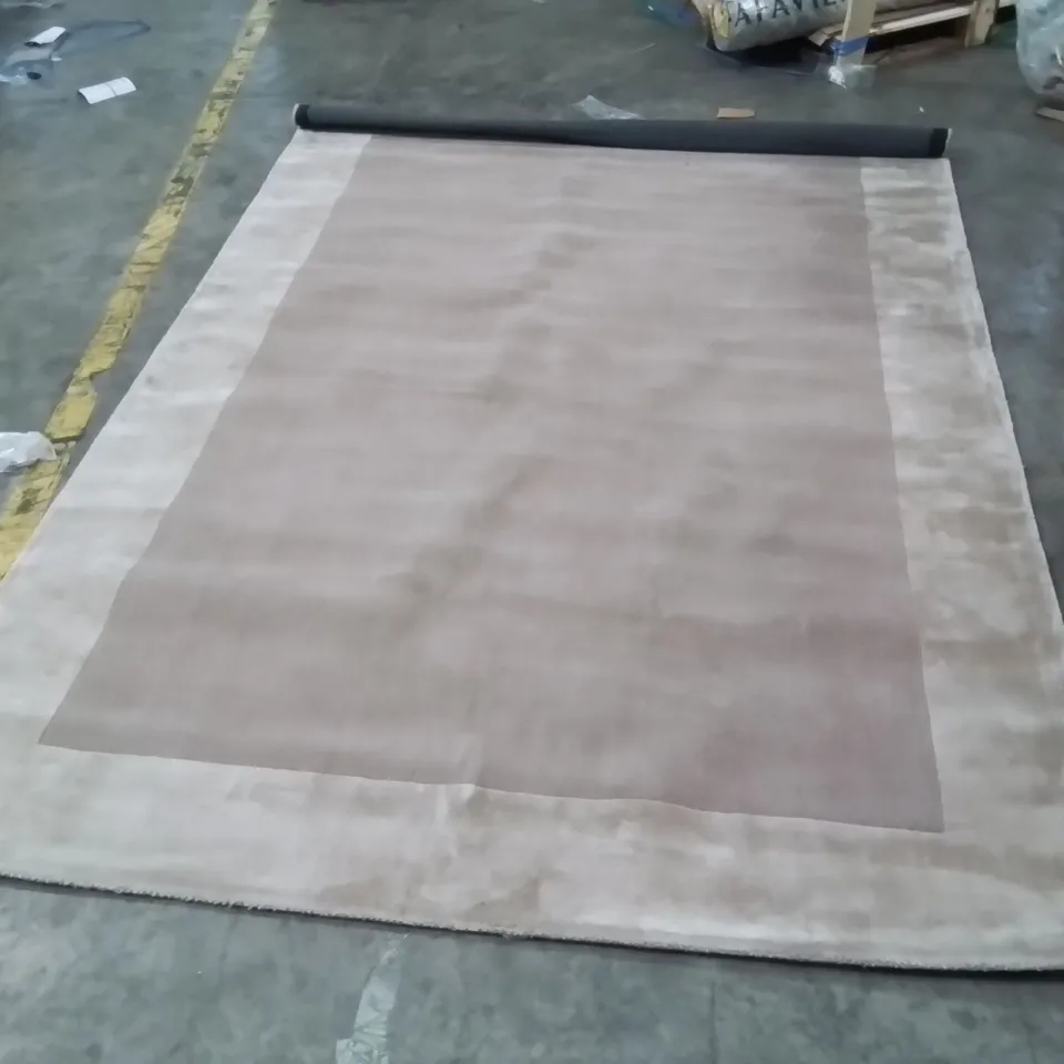 GABRIELA SOLID COLOUR HAND WOVEN AREA RUG 290X200CM