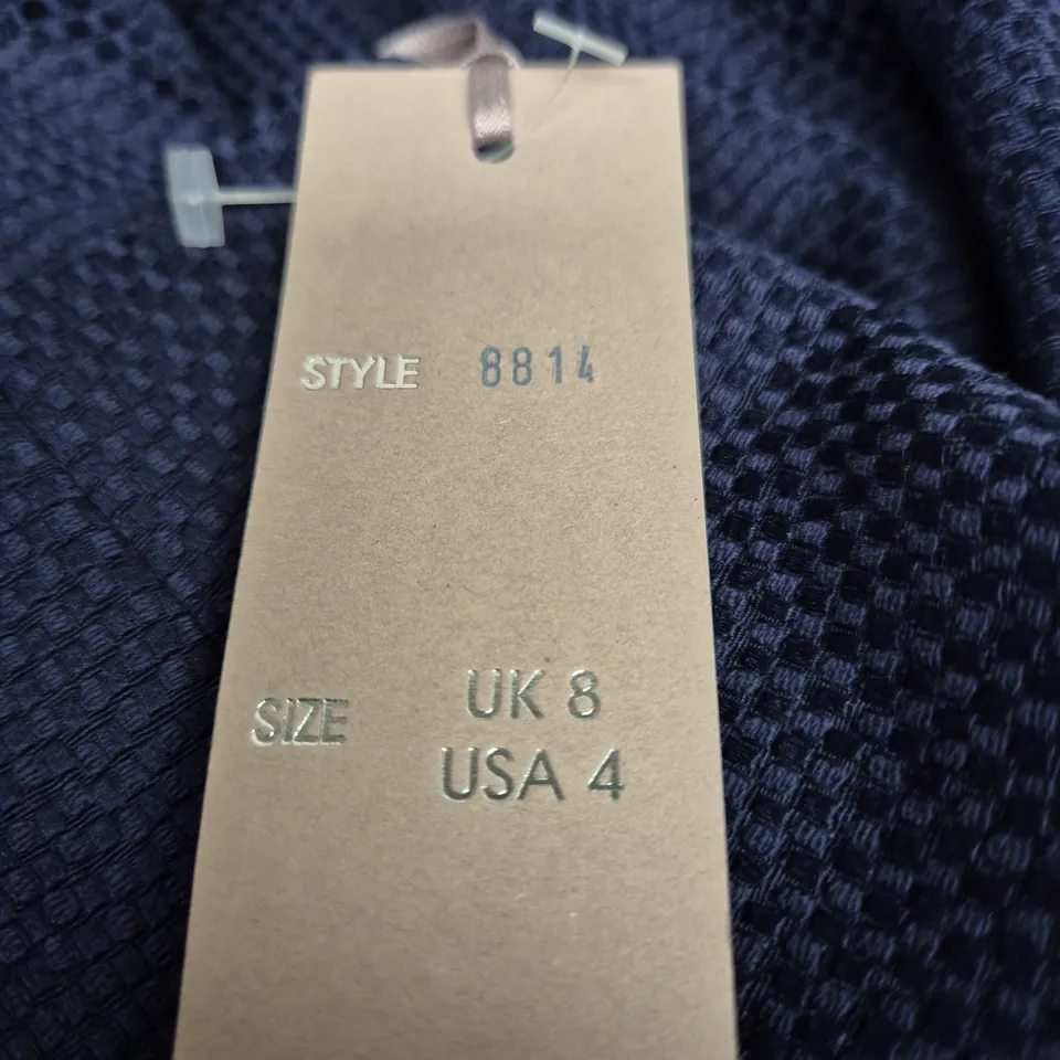 MICHAELA LOUISA NAVY TEXTURED JACKET – WOMEN'S, UK 8 (US 4)