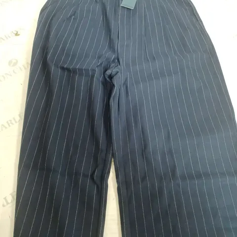HOLLISTER ULTRA HIGH RISE WIDE LEG NAVY TROUSERS - XS