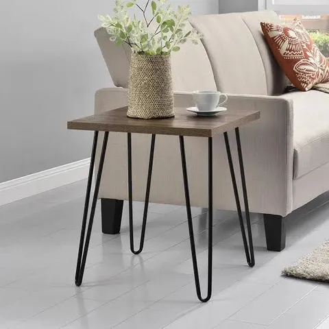 BOXED OWEN RETRO END TABLE - WALNUT (1 BOX)