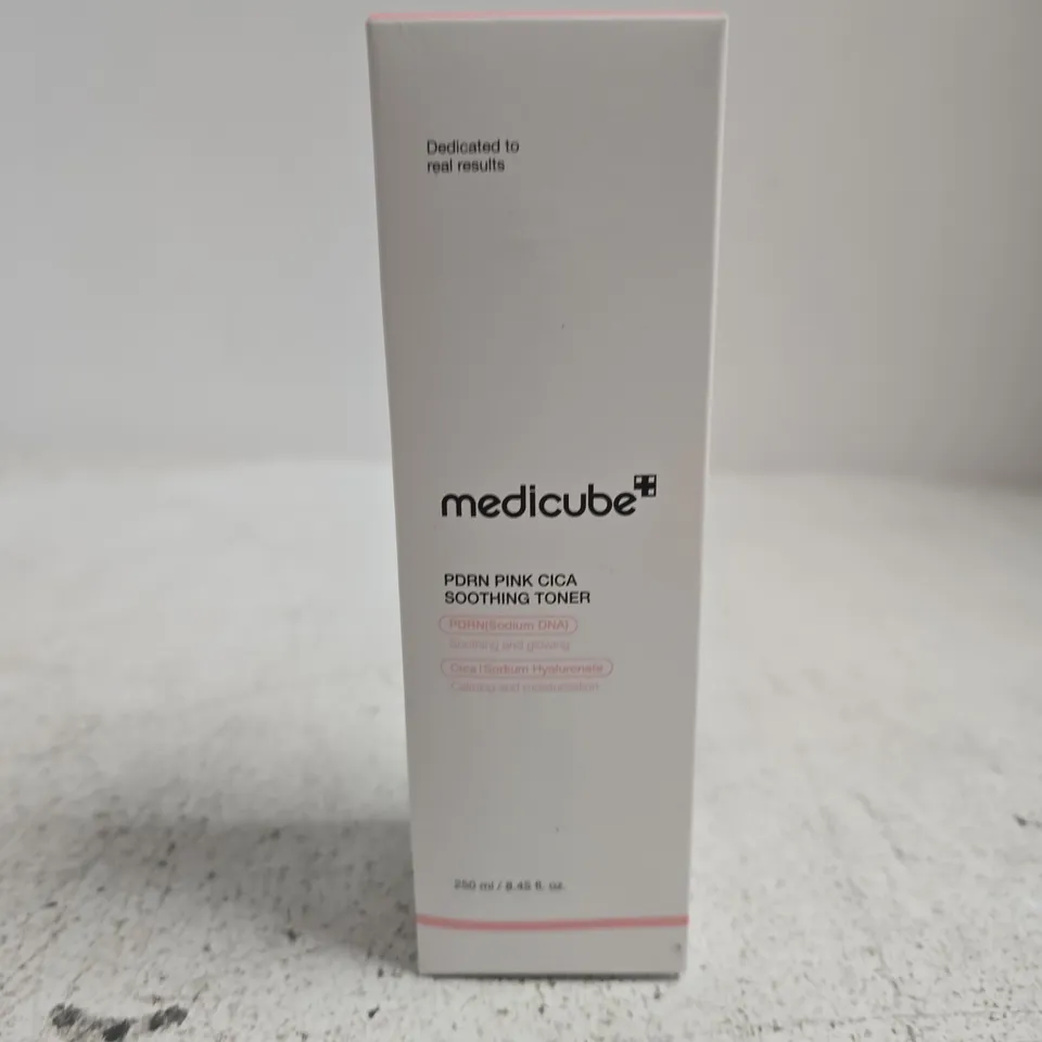 BOXED AND SEALED MEDICUBE PDRN PINK CICA SOOTHING TONER (250ML)