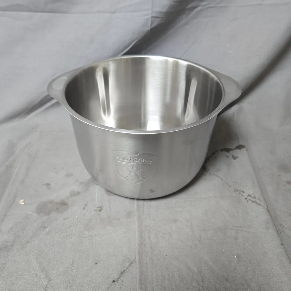 STAINLESS STEEL COOKWARE POT WITH HANDLES – FOOD GRADE -- UNBOXED