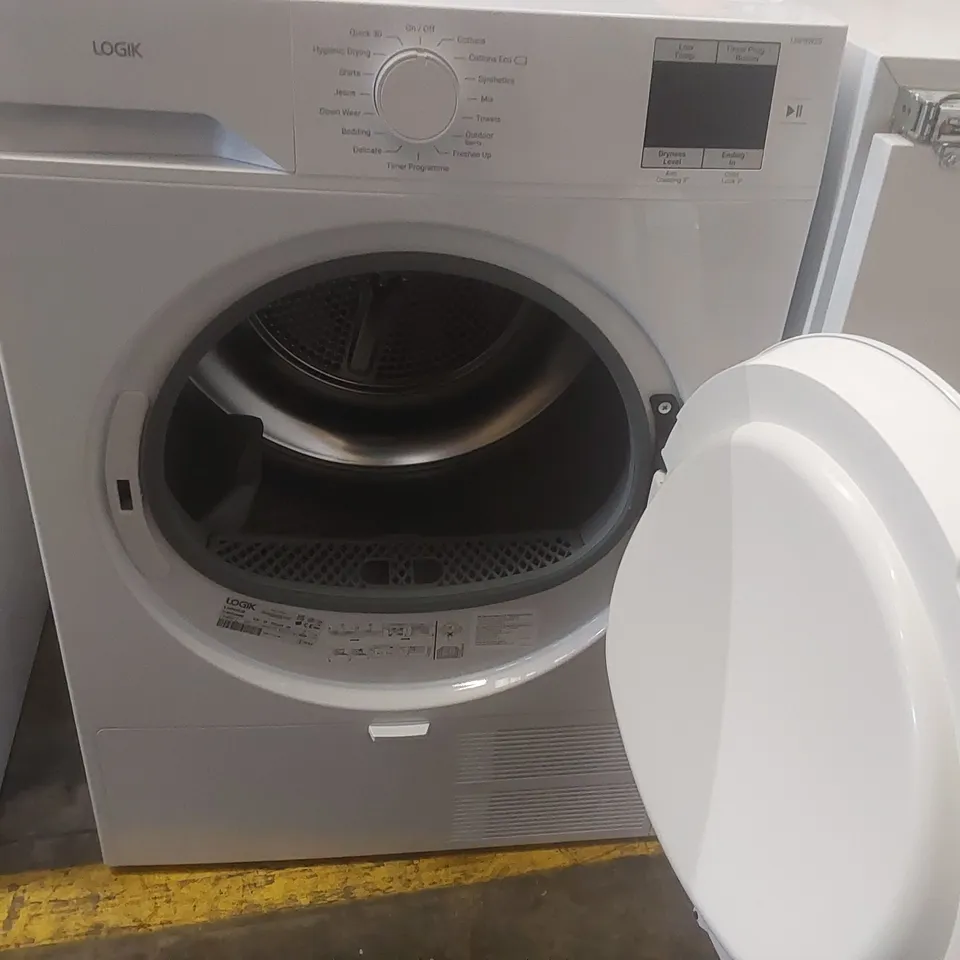 LOGIK LHP8W25 8 KG HEAT PUMP TUMBLE DRYER - WHITE