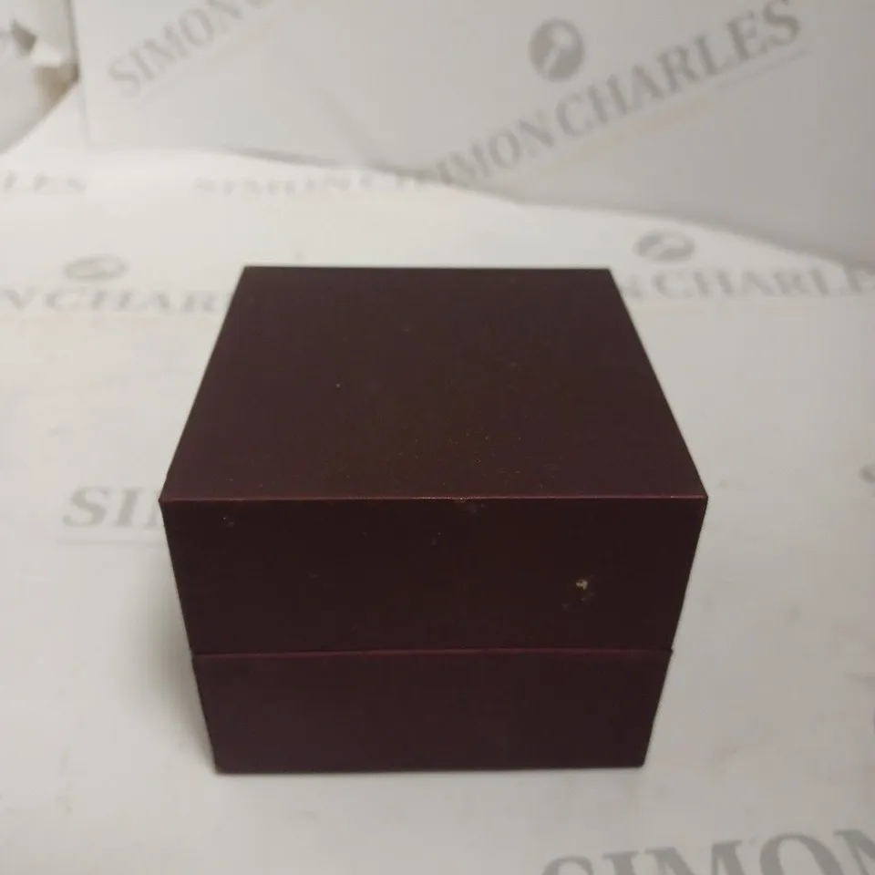BOXED ACCURIST DIAMOND SILVER WATCH WITH BLUE FACE 