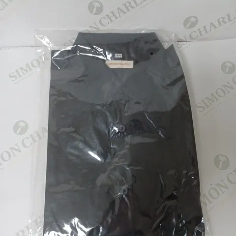 SEALED SET OF 7 BRAND NEW CORPORATIVE STYLE BLACK SHIRT - XS