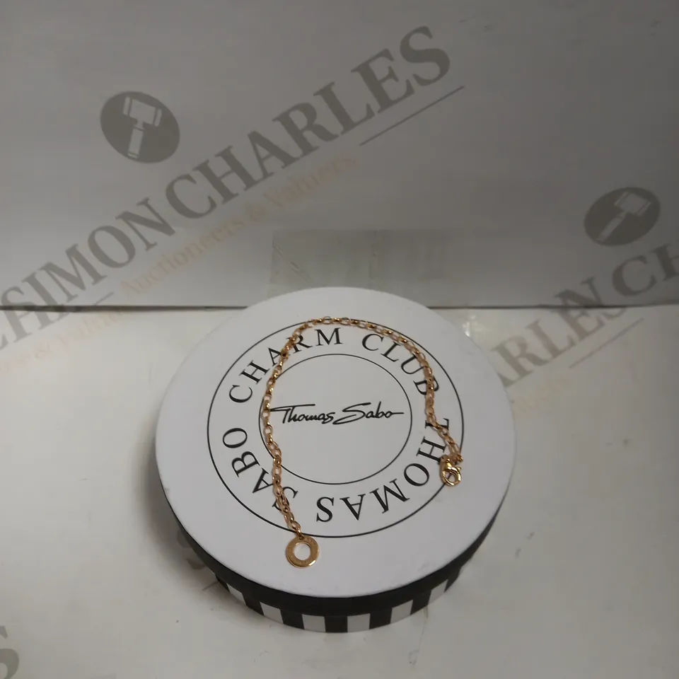 THOMAS SABO JEWELLERY CHARM STERLING SILVER BRACELET, ROSE COLOUR - X0243-415-40-L17