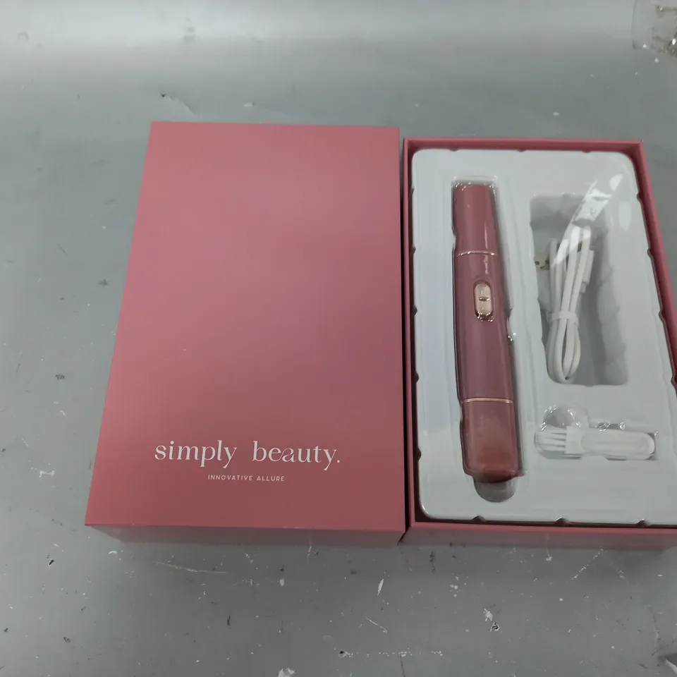 BOXED SIMPLY BEAUTY 2 IN 1 SUPER SMOOTH FACE & BROWS HAIR REMOVER, BLUSH