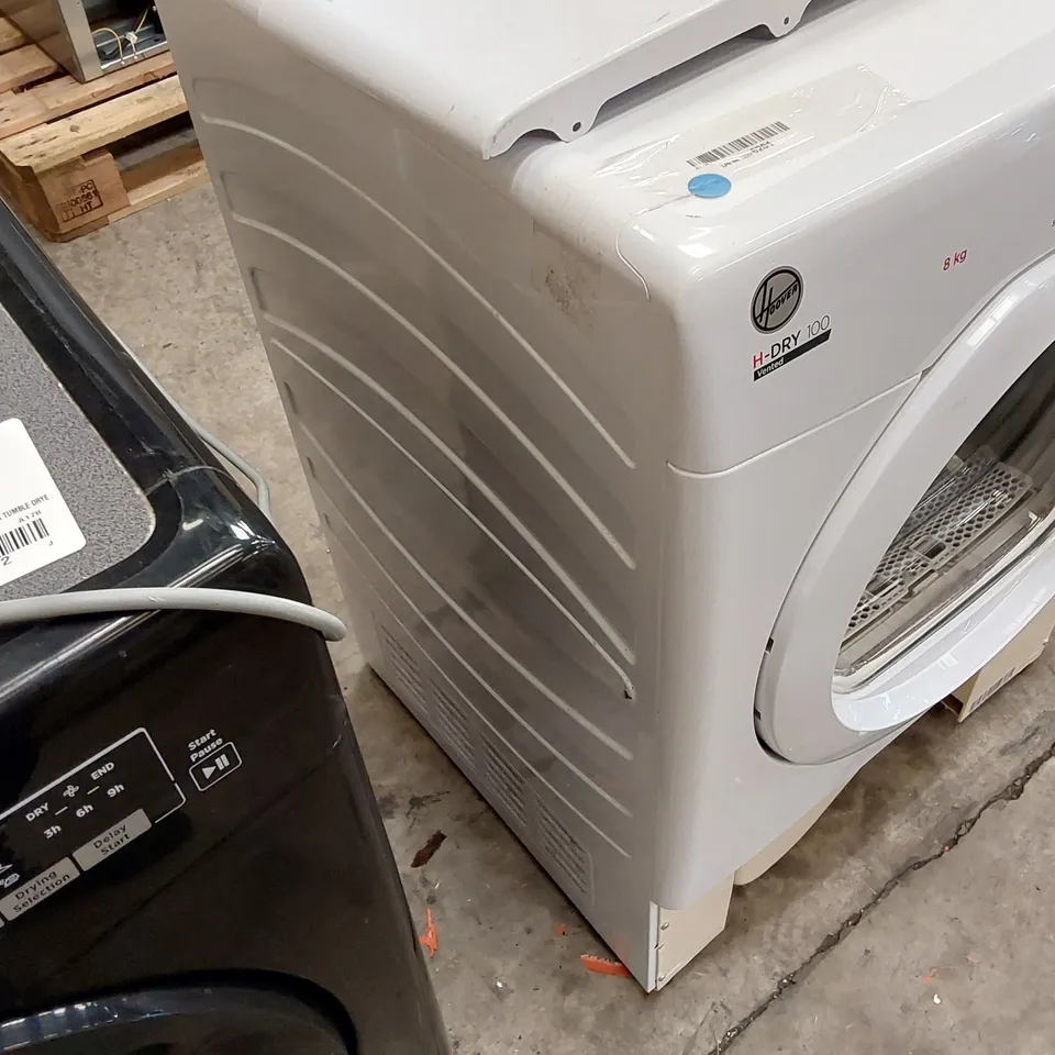 HOOVER HLEV8LG 8KG VENTED TUMBLE DRYER, WHITE, LED DISPLAY [ENERGY CLASS C]