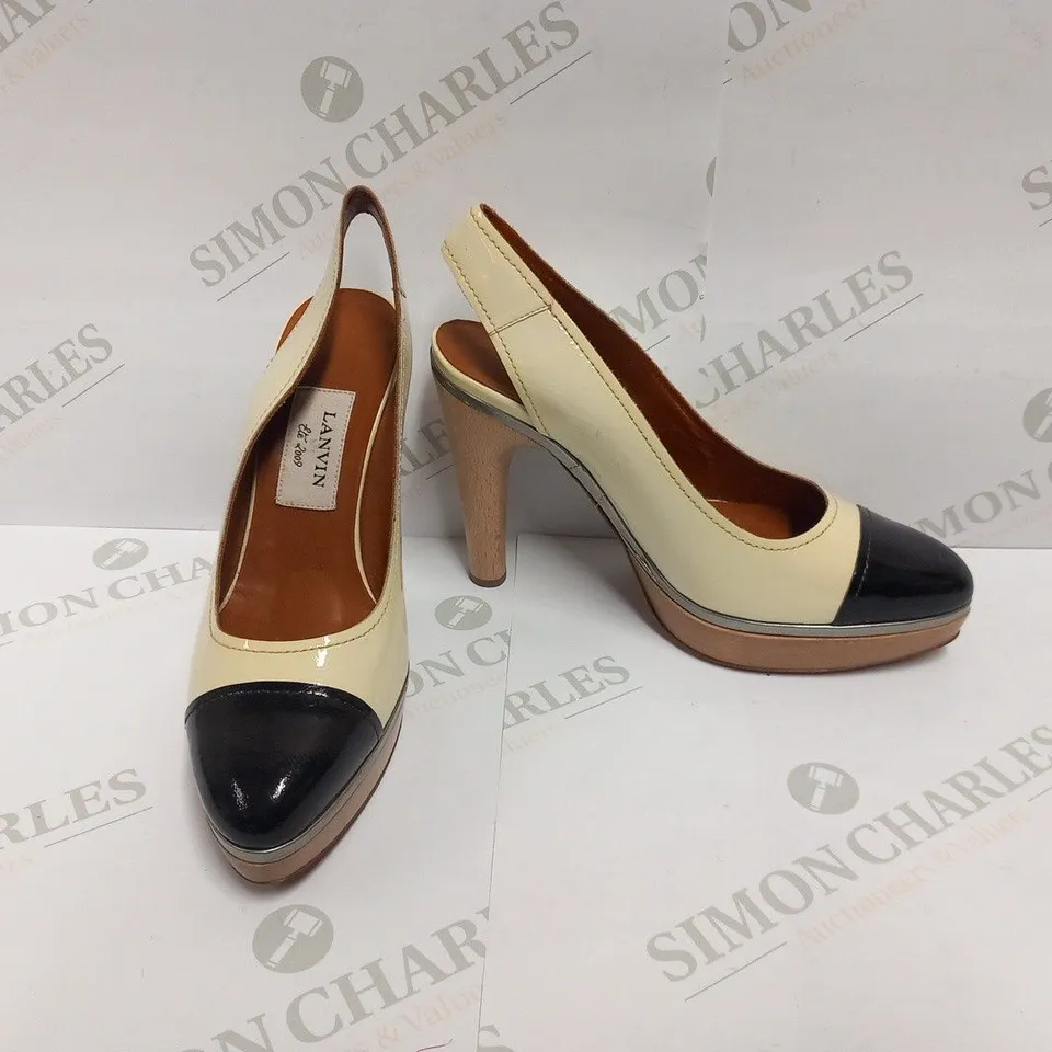 LANVIN BEIGE HEELS SIZE 37.5