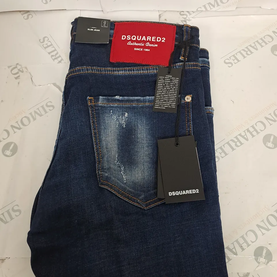 DSQUARED2 SLIM FIT DENIM JEANS SIZE 20