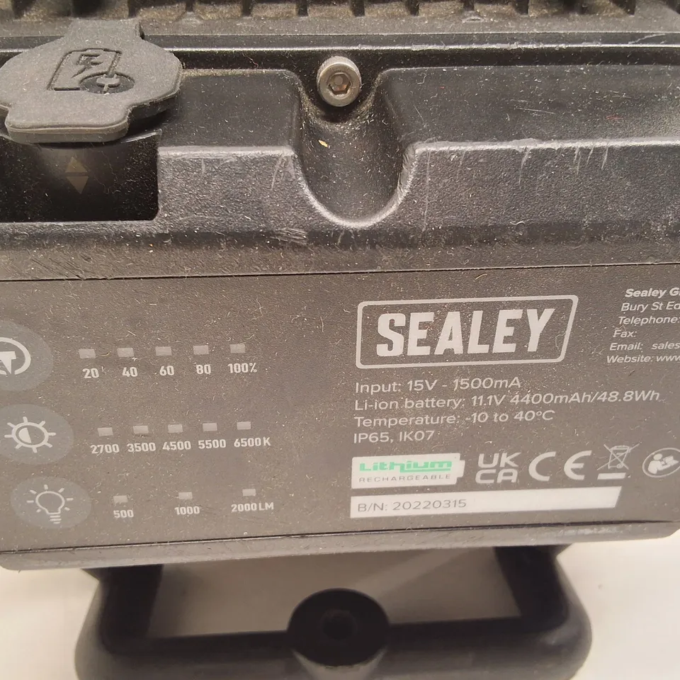 SEALEY LED RECHARGEABLE WORK LIGHT – 11.1V LI-ION, 48.8WH