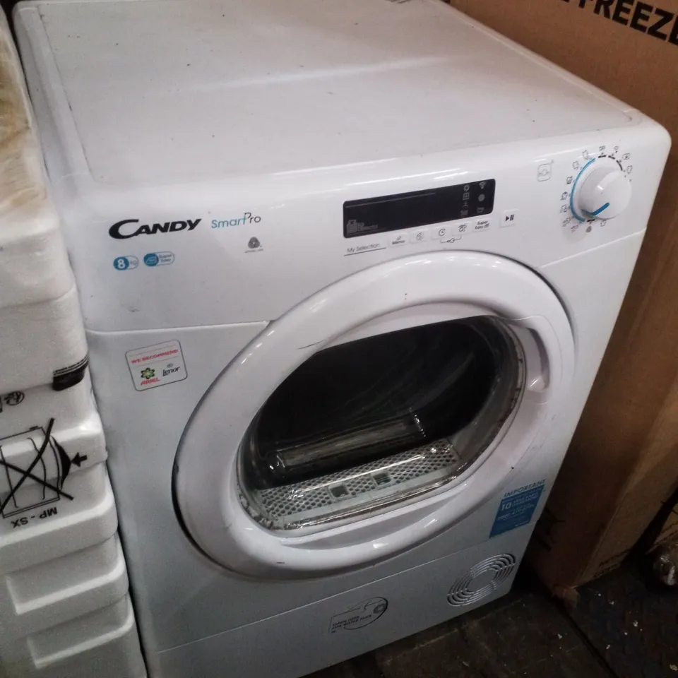 CANDY SMART PRO CSOE C8DG-80 8KG LOAD CONDENSER TUMBLE DRYER - WHITE