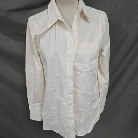 TALA OVERSIZED POPLIN SHIRT IN COCONUT MILK SIZE S