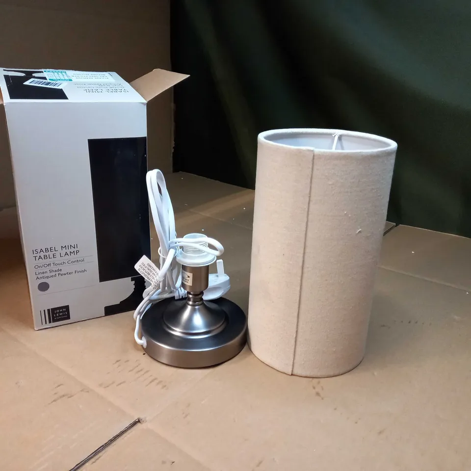 BOXED JOHN LEWIS ISABEL MINI TABLE LAMP