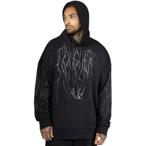 BRAND NEW BAGGED KILLSTAR X KIHILIST - DEADVAULT - BLACK MEN'S SWEATSHIRT SIZE XS