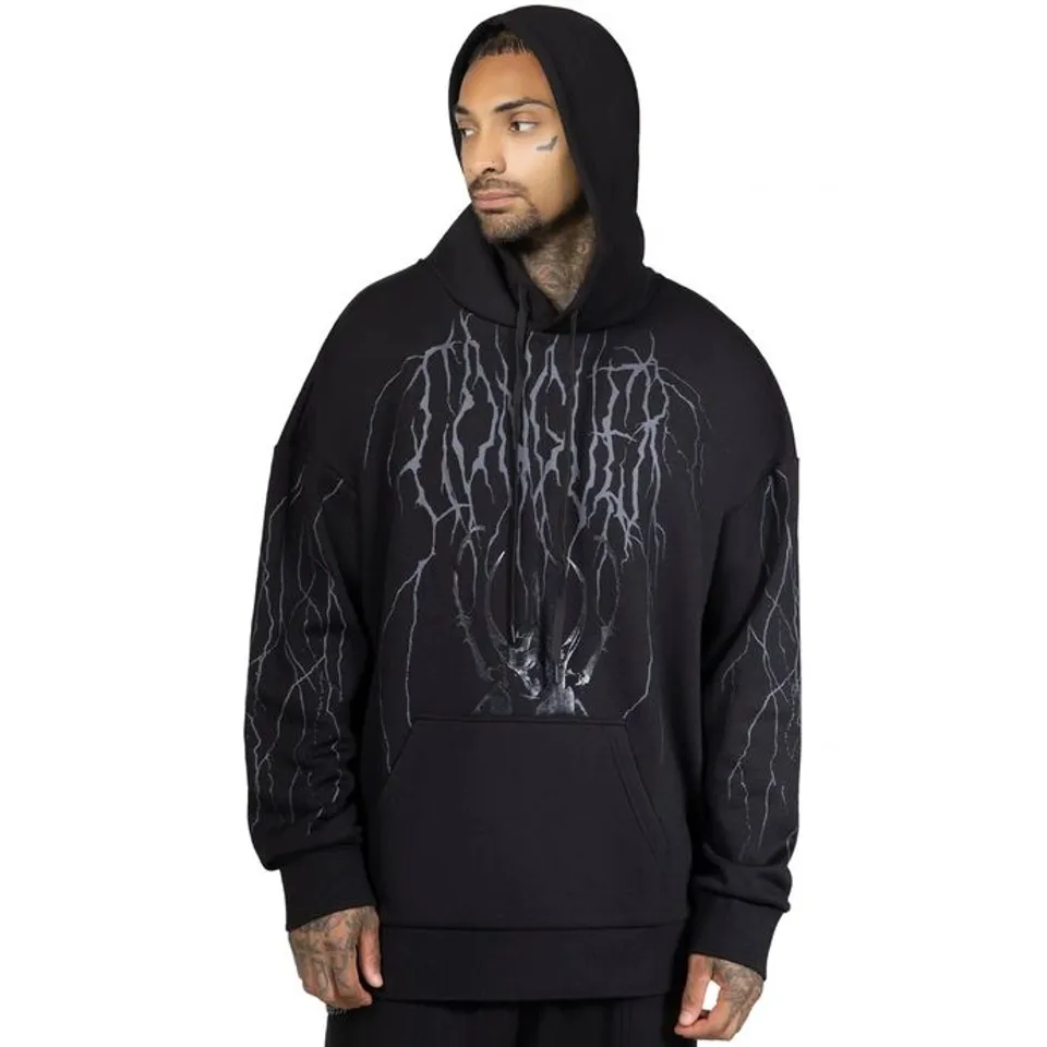 BRAND NEW BAGGED KILLSTAR X KIHILIST - DEADVAULT - BLACK MEN'S SWEATSHIRT SIZE XS
