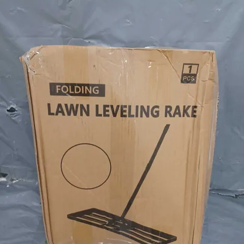 BOXED FOLDING LAWN LEVELING RAKE