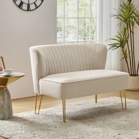 BOXED NOEMI 2 SEATER VELVET SODA