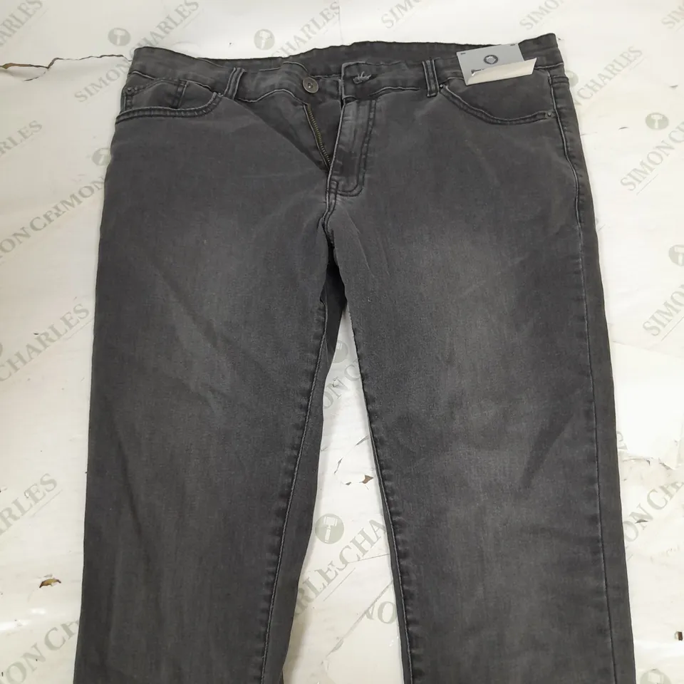 ENZO SUPER STRECH SKINNY BLACK JEANS - 36L