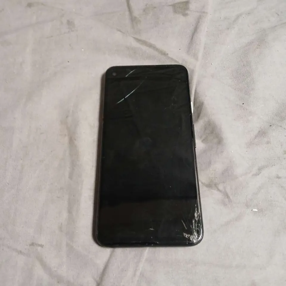 GOOGLE PIXEL 4A SMARTPHONE – BLACK, CRACKED FRONT SCREEN