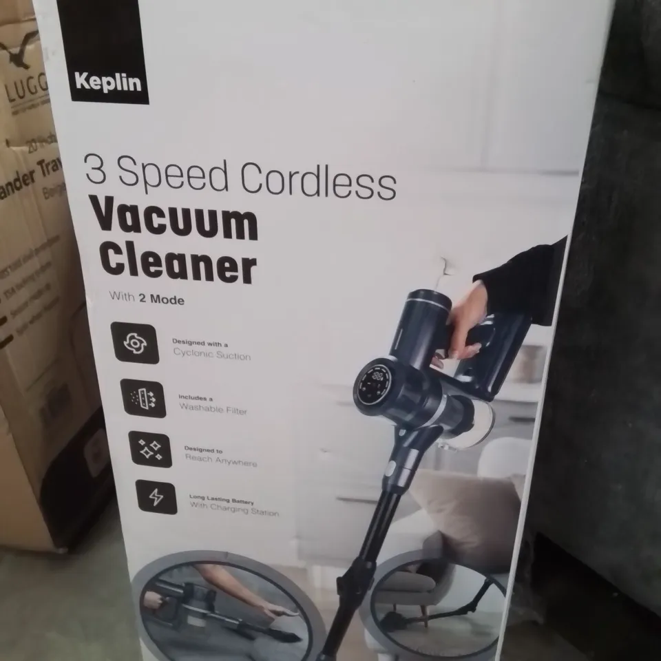 BOXED KEPLIN 3 SPEED CORDLESS VACUUM CLEANER 