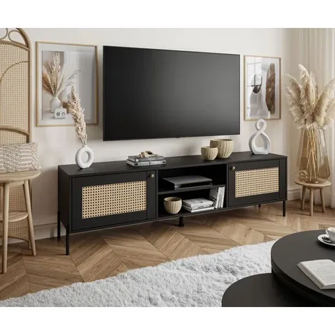 BOXED ANDILLAC TV STAND FOR TV'S UP TO 78" (2 BOXES)