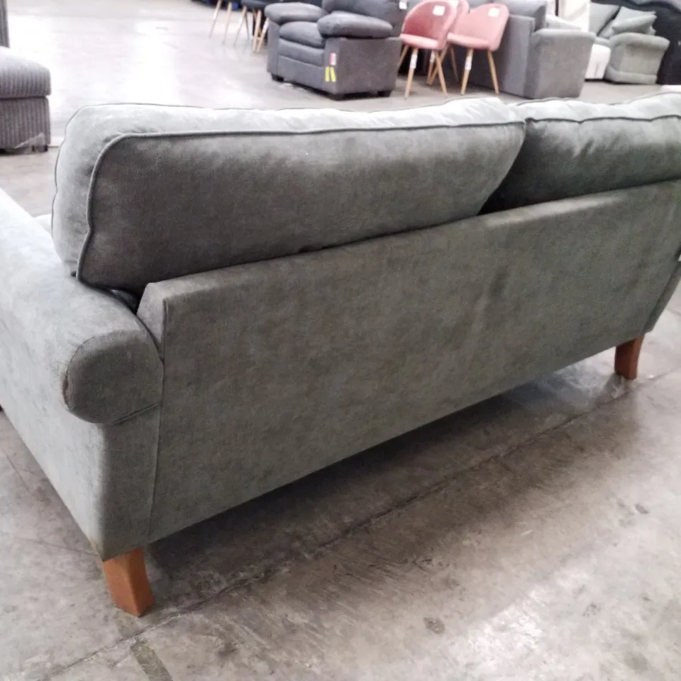 QUALITY DESIGNER 3 SEATER SOFA - GREY FABRIC