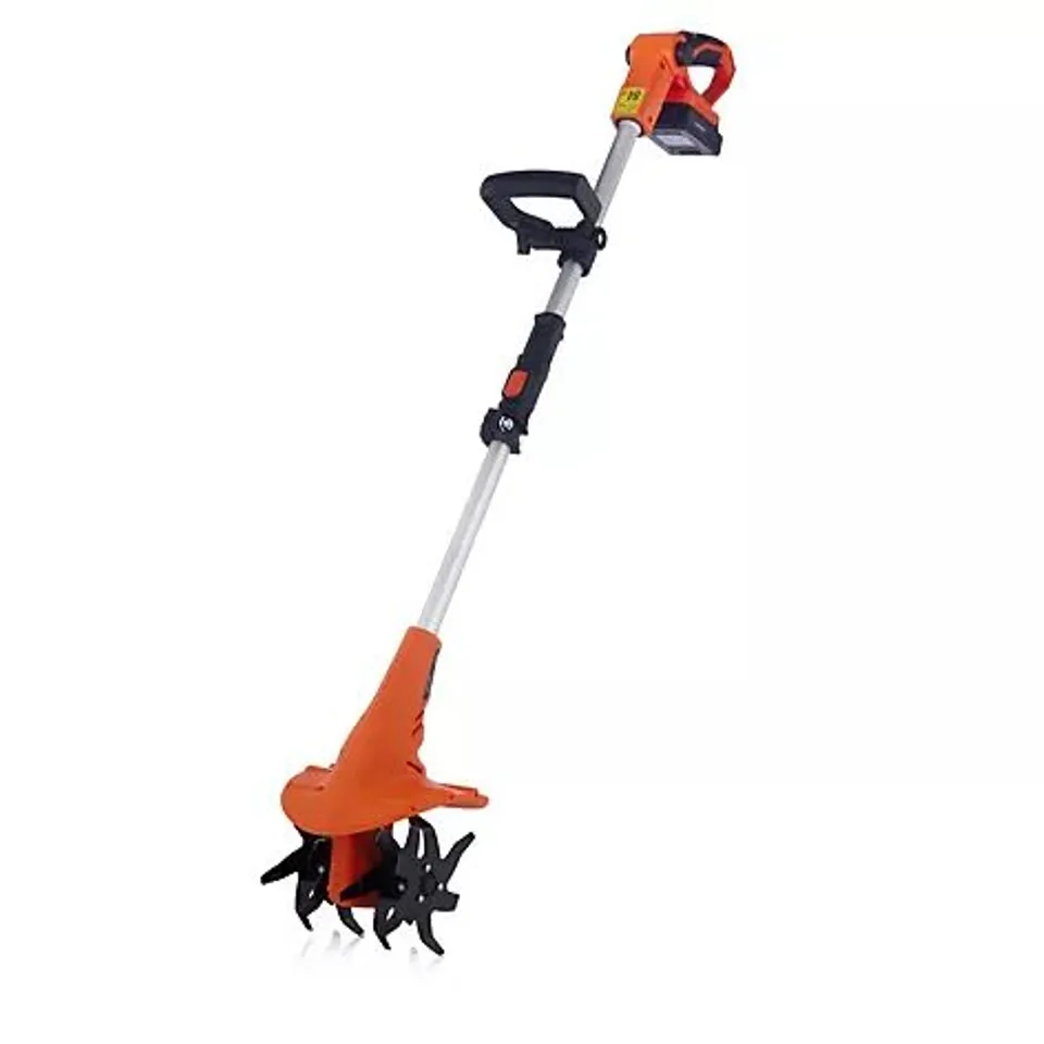 YARD FORCE 20V CORDLESS TILLER WITH BATTERY AND CHARGER