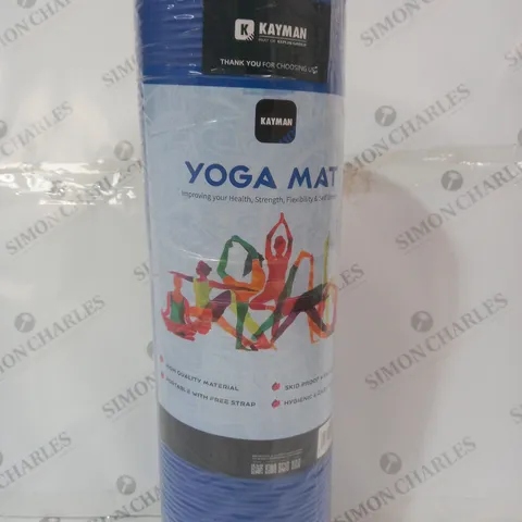 KAYMAN YOGA MAT IN BLUE