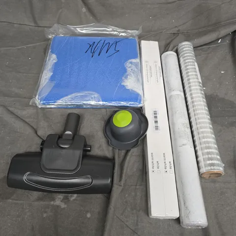 APPROXIMATELY 25 ASSORTED HOUSEHOLD PRODUCTS TO INCLUDE WALLPAPER, VEGETABLE CHOPPER PARTS, 500MM LED LONG SENSE LIGHT, ETC - COLLECTION ONLY
