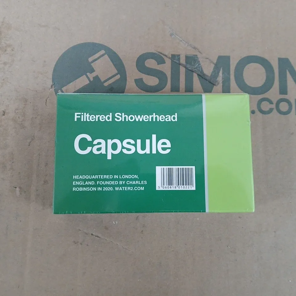 CAPSULE FILTERED SHOWERHEAD – BOXED