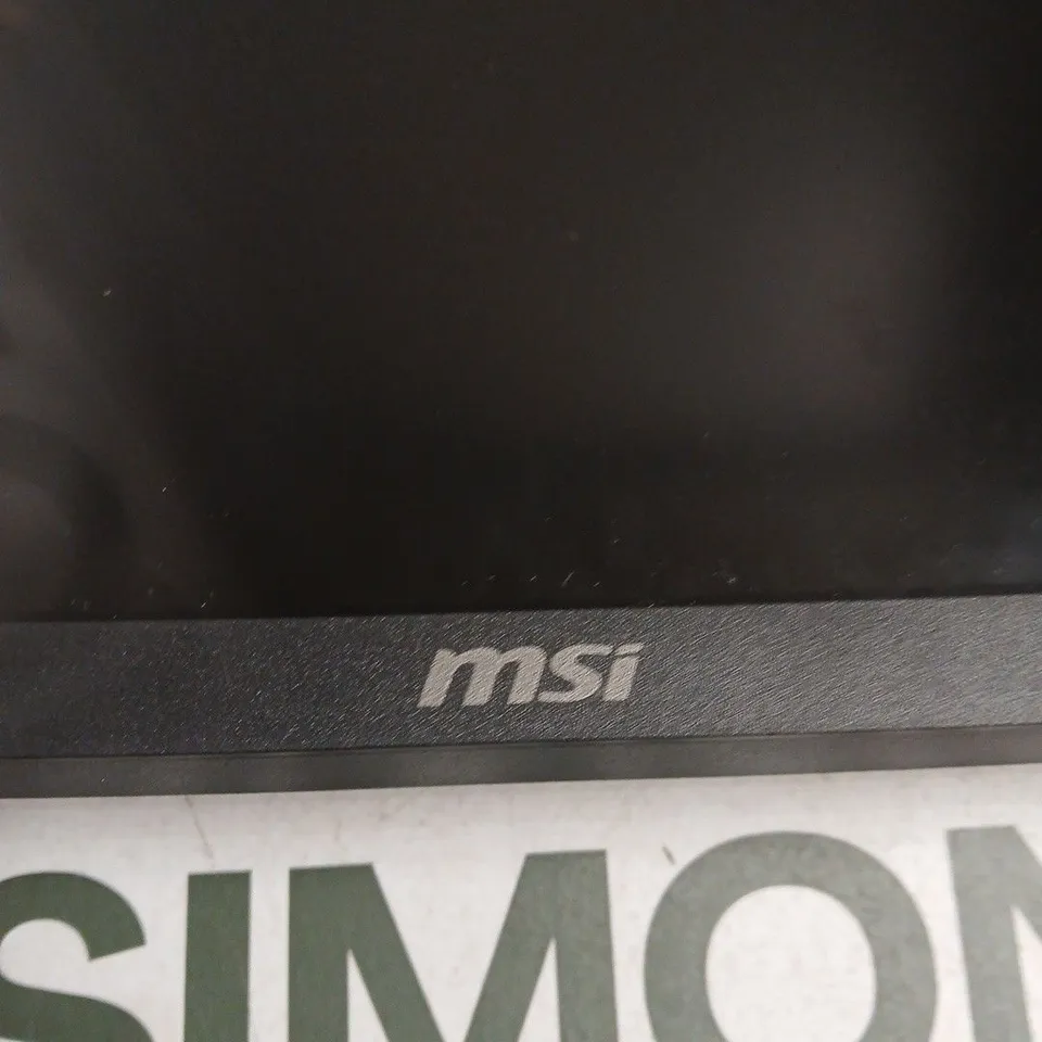 MSI LCD MONITOR - BLACK, WITH DISPLAYPORT & HDMI INPUTS. NOT TESTED